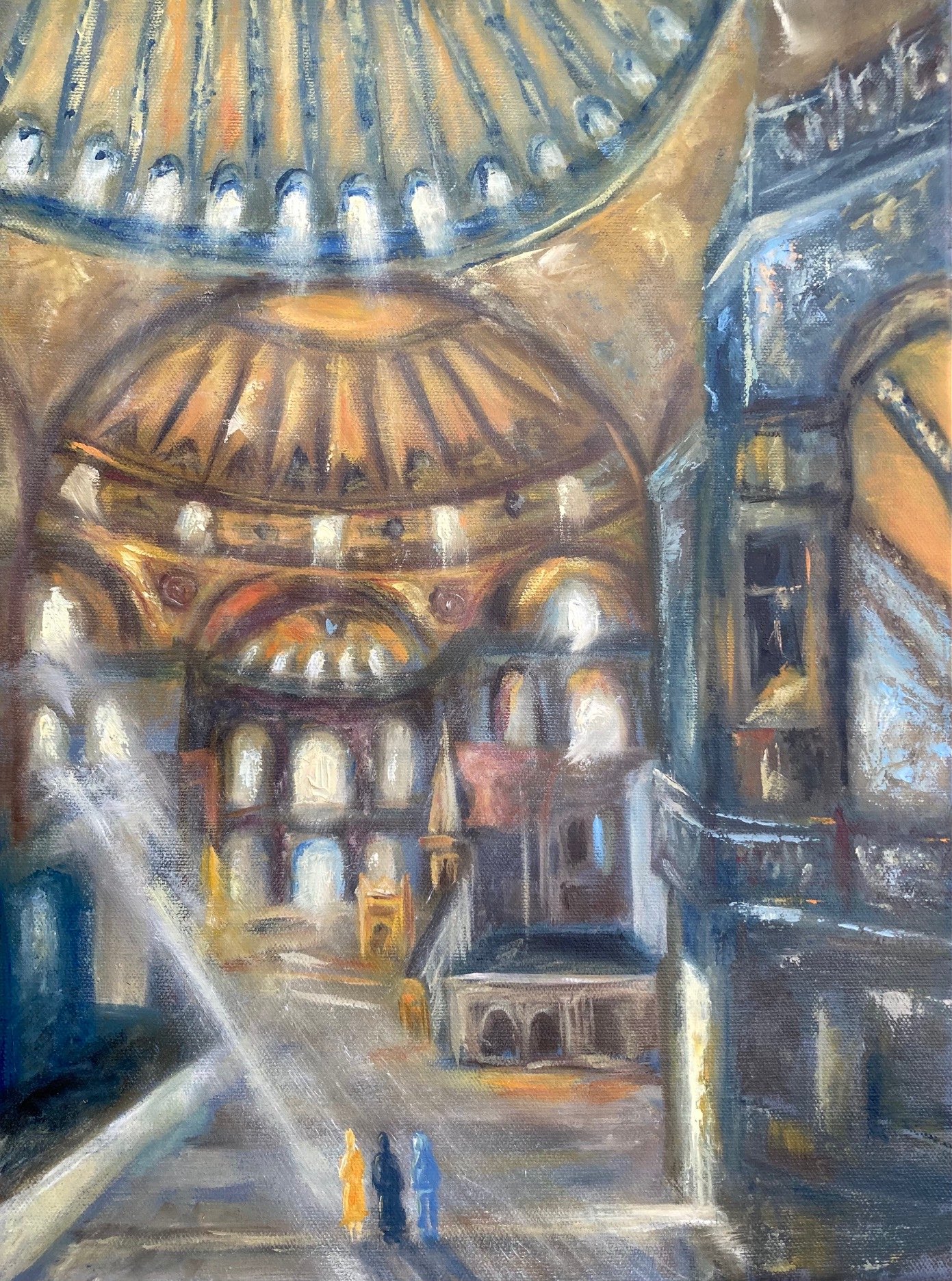 Hagia Sophia, Öl auf LW, 20x30,2022