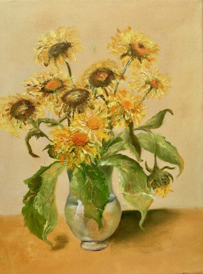 Hommage á van Gogh, oil on canvas, .30x40 cm, 2020