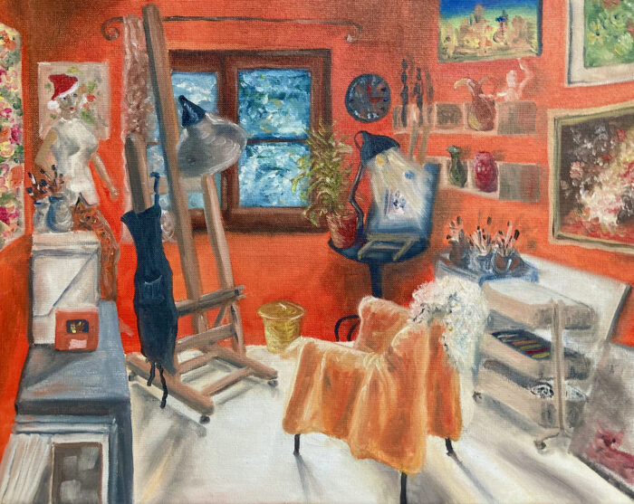 My old studio 2020, oil on canvas, 40x50, 2020